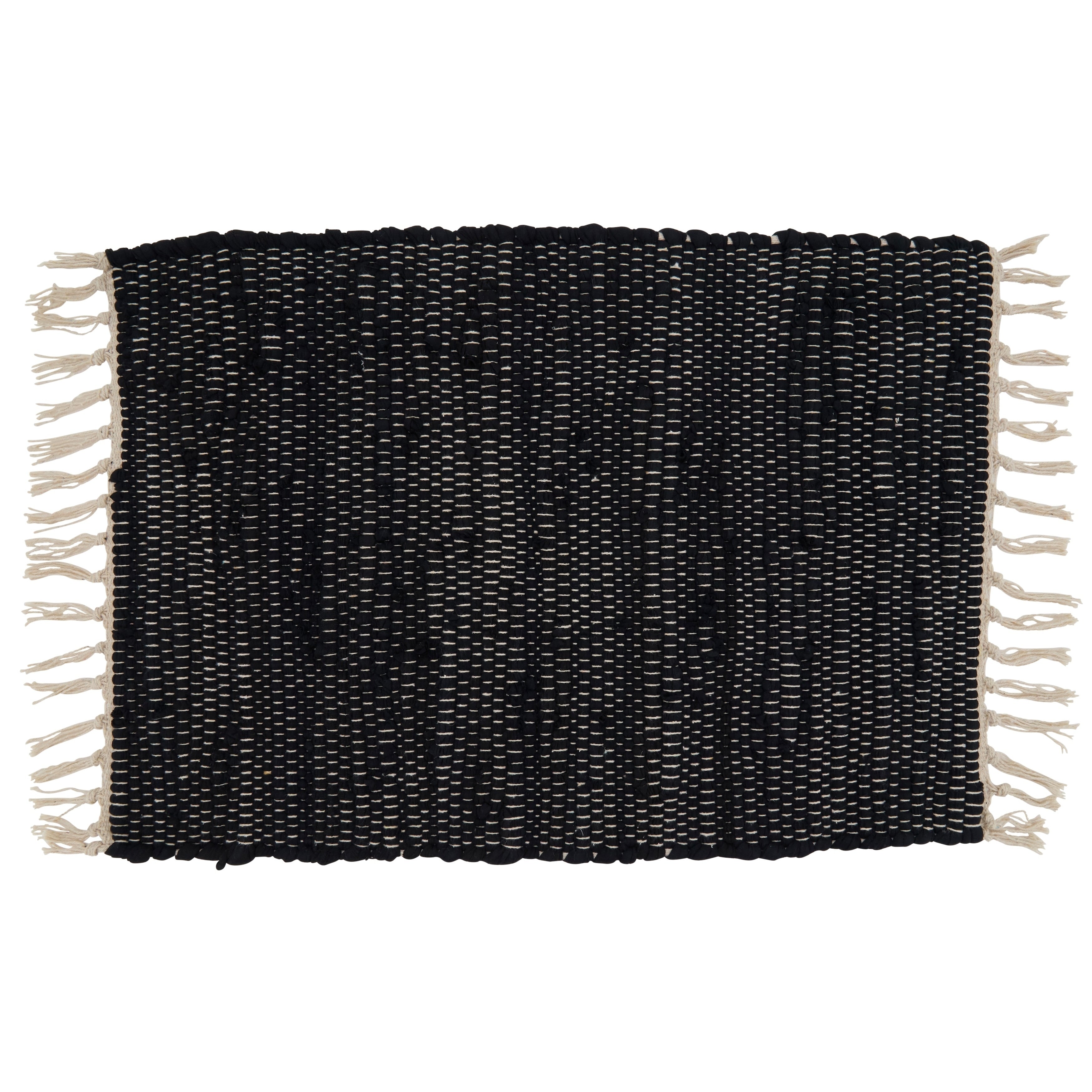 Cotton Placemats With Chindi Design Set Of 4