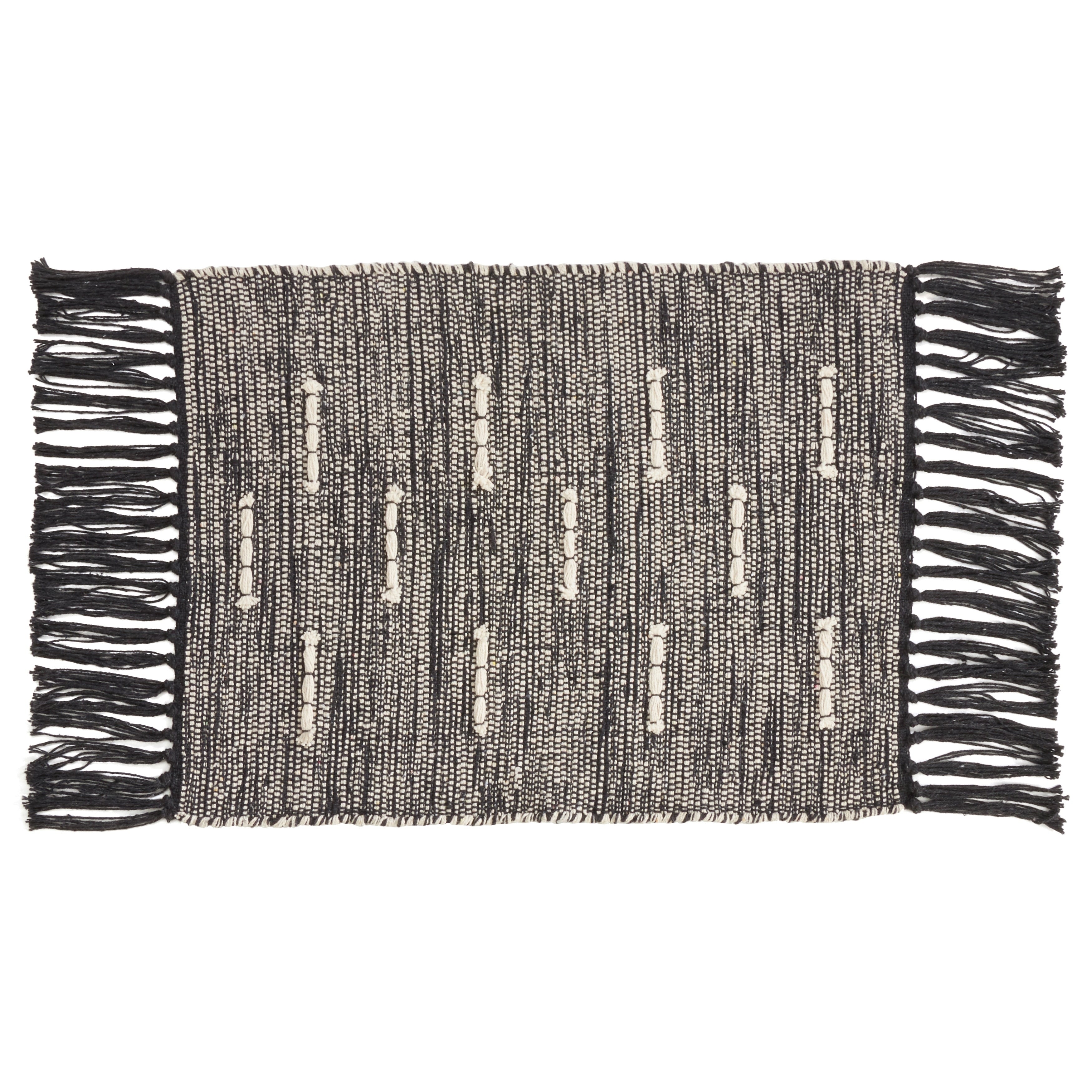 Cotton Placemats With Dashed Stitch Design Set Of 4