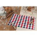 Cotton Placemats With Gingham Check Design Set Of 4