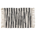 Cotton Placemats With Zebra Chindi Design Set Of 4
