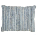Down Filled Cotton Throw Pillow With Chindi Design
