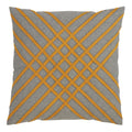 Saro Lifestyle Cotton Throw Pillow With Cross Hatch Design And Down Filling