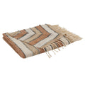 Cotton Throw With Striped Design