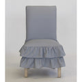 Cotton Tiered Ruffled Dining Chair Slipcover