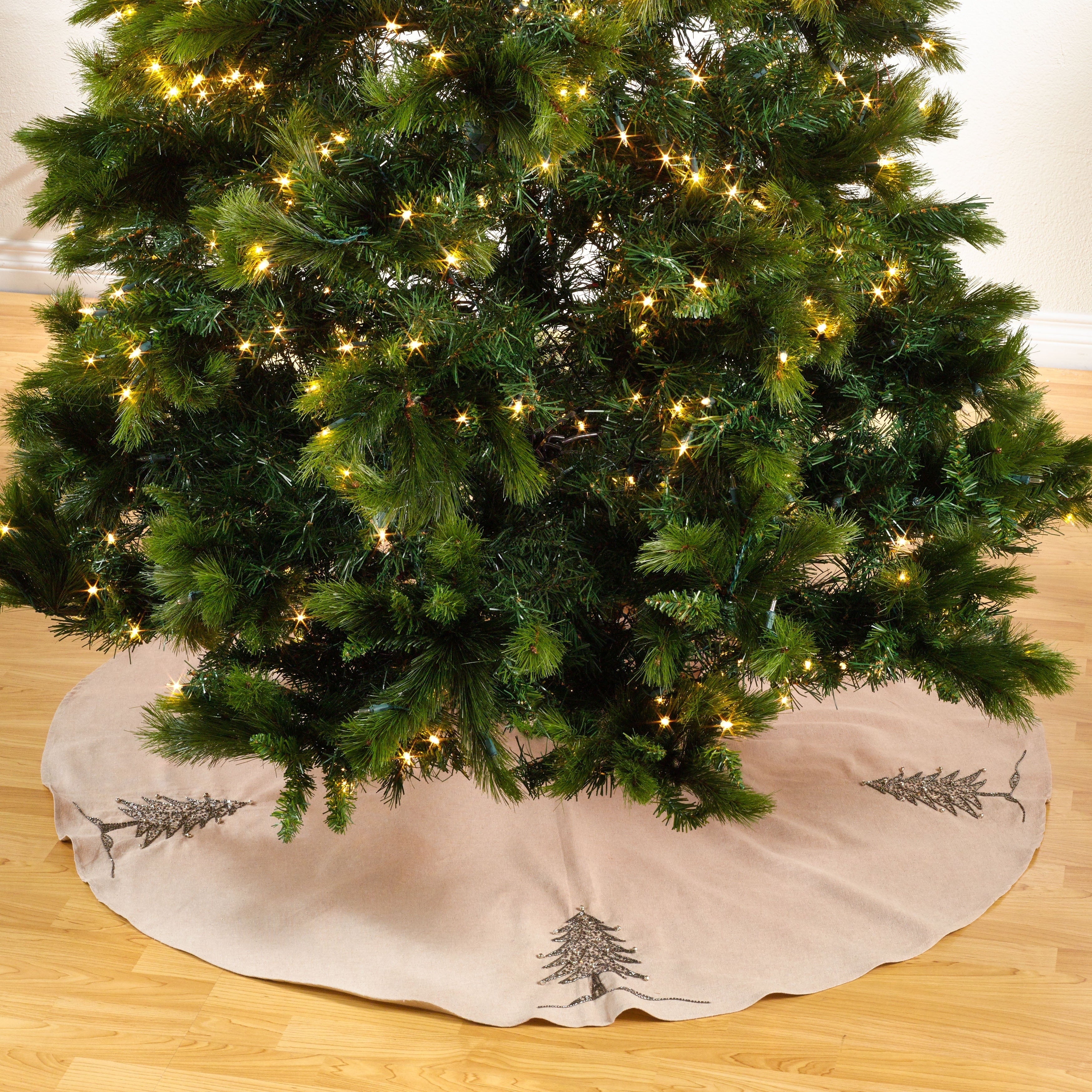 Beaded Xmas Tree Design Stocking Or Tree Skirt