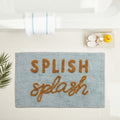 Cotton Tufted Area Rug With Splish Splash Text 3 X 5