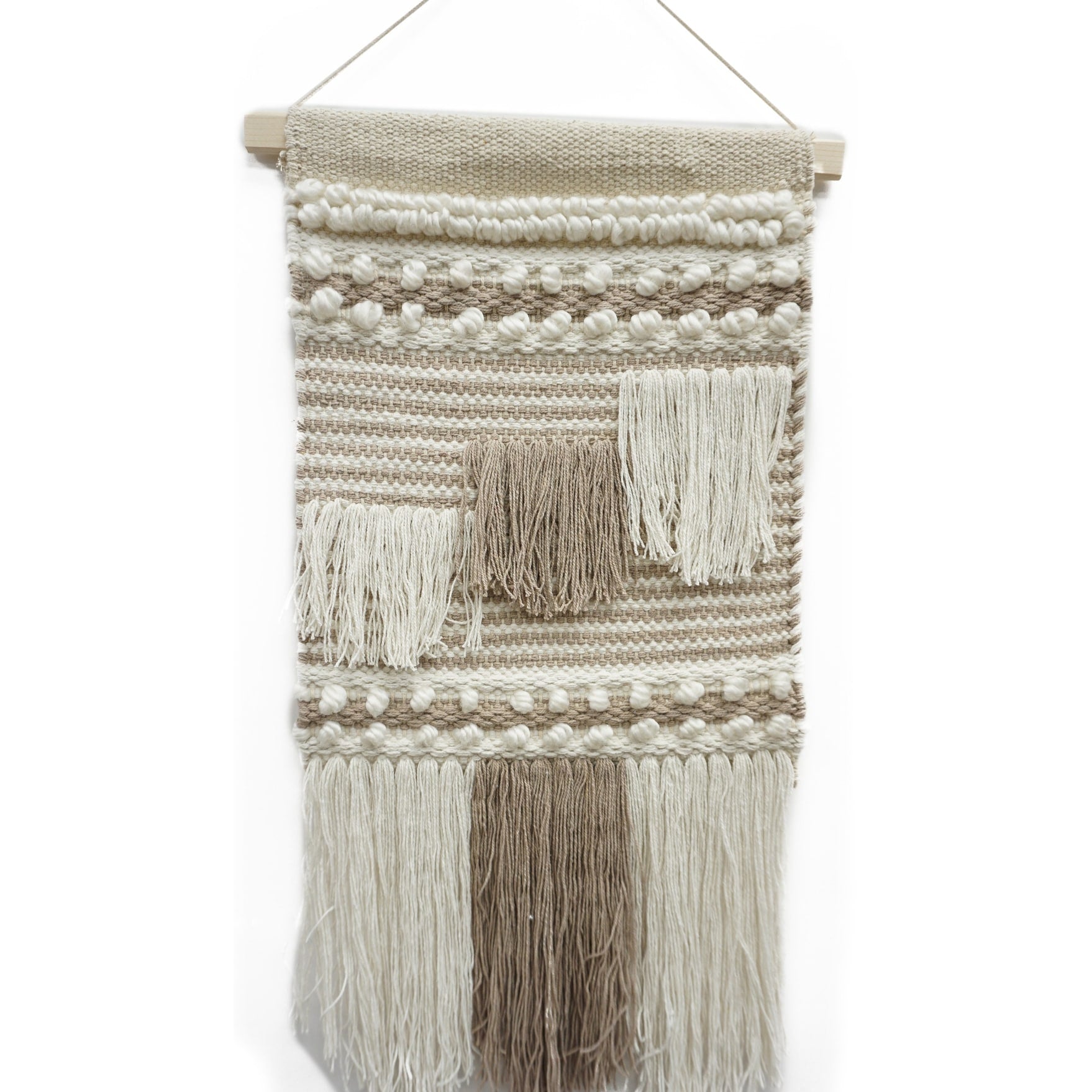 Cotton Wall Hanging Accented Macrame Exact Size