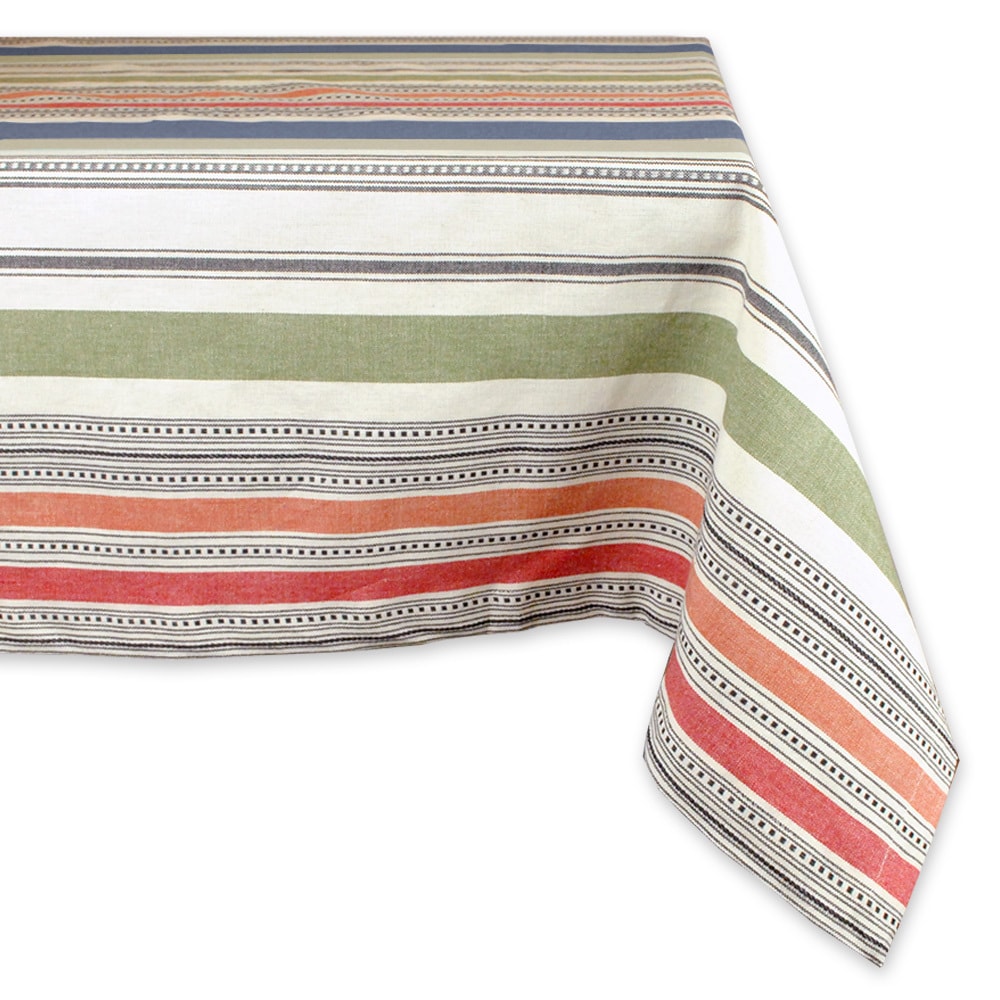 Cotton Warm Stripe Tablecloth