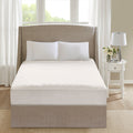 Beautyrest Cotton White Deep Pocket Heated Mattress Pad 20 Heat Settings