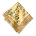 Couleur Nature 19 Inch Gold Blue Olive Tree Napkins Set Of 6