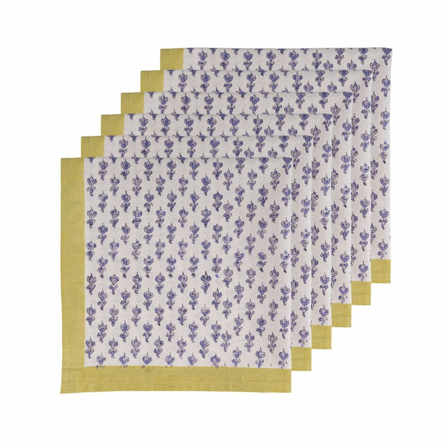 Couleur Nature Lavender Bouquet Napkins Purple 19 X 19 Set Of 6 19 X 19