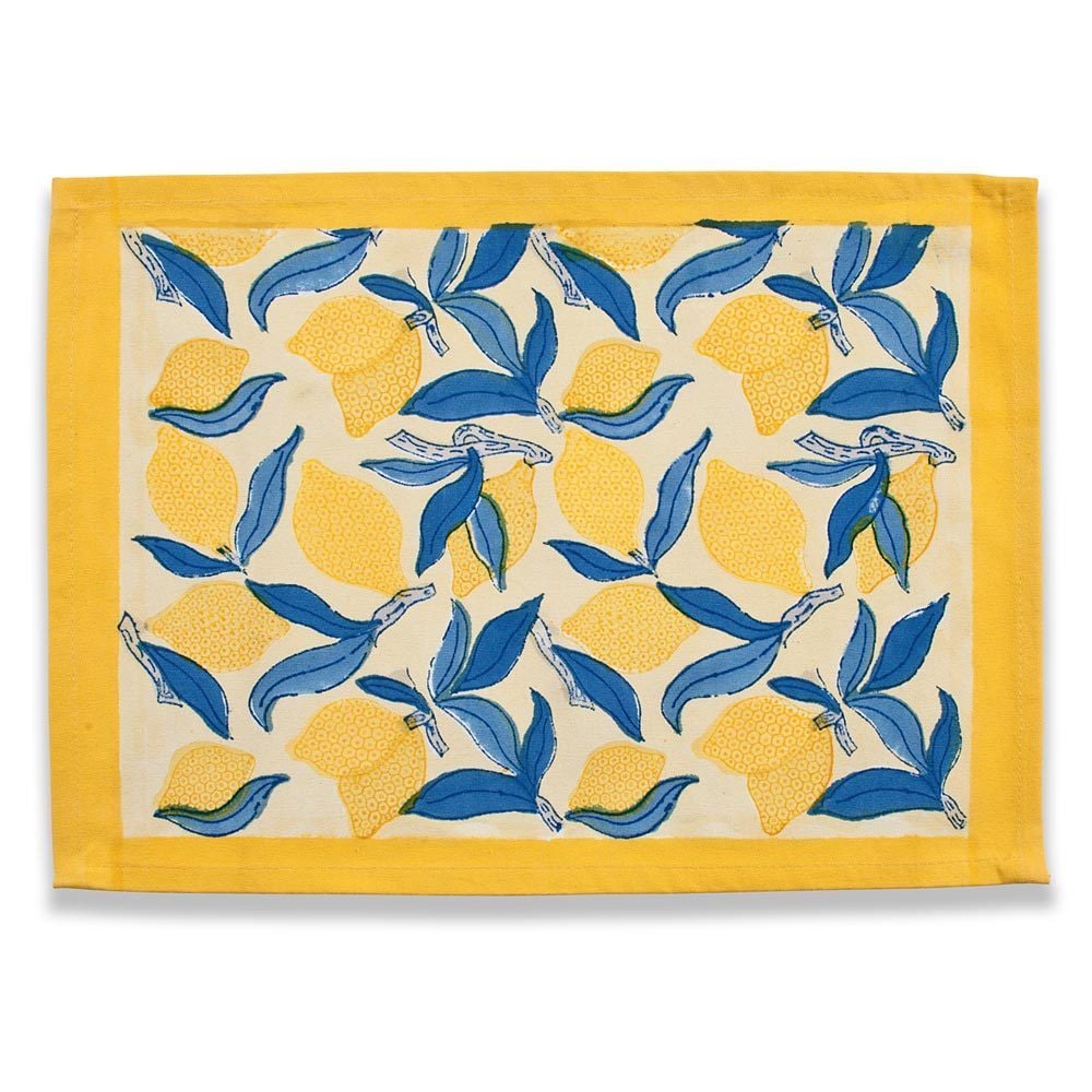 Couleur Nature Lemon Tree Placemats Set Of 6