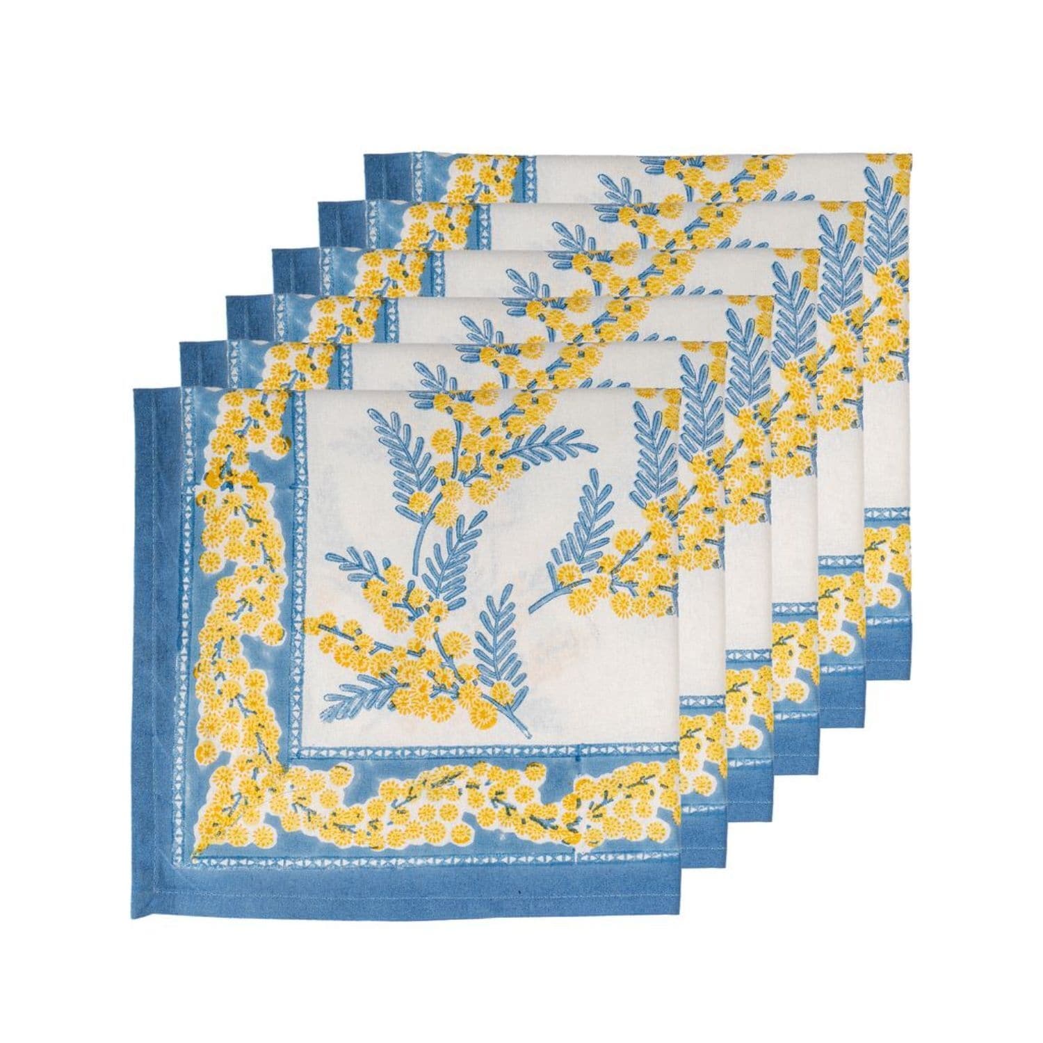 Couleur Nature Mimosa Napkins 19 X 19 Set Of 6 19 X 19