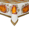 Couleur Nature Pumpkin Harvest Square Cotton Tablecloth
