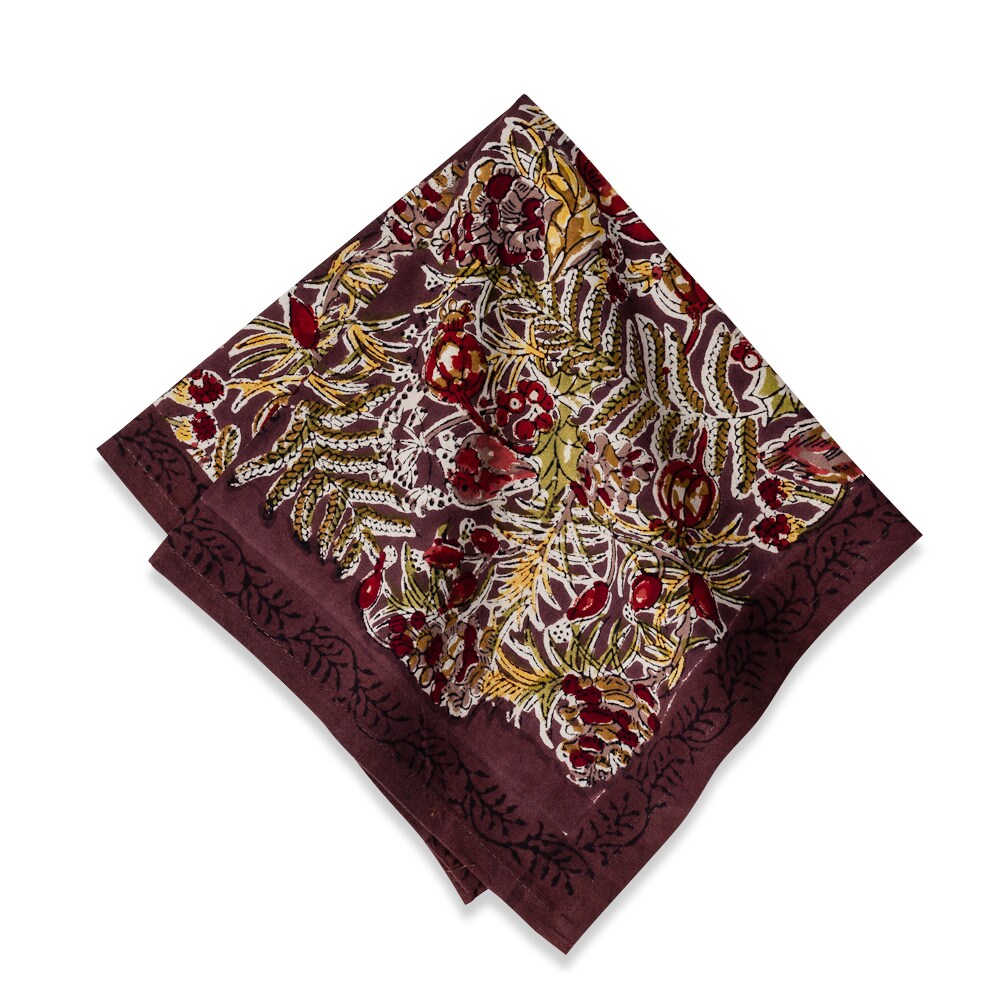 Couleur Nature Winter Garden Wreath Napkins Set Of 6