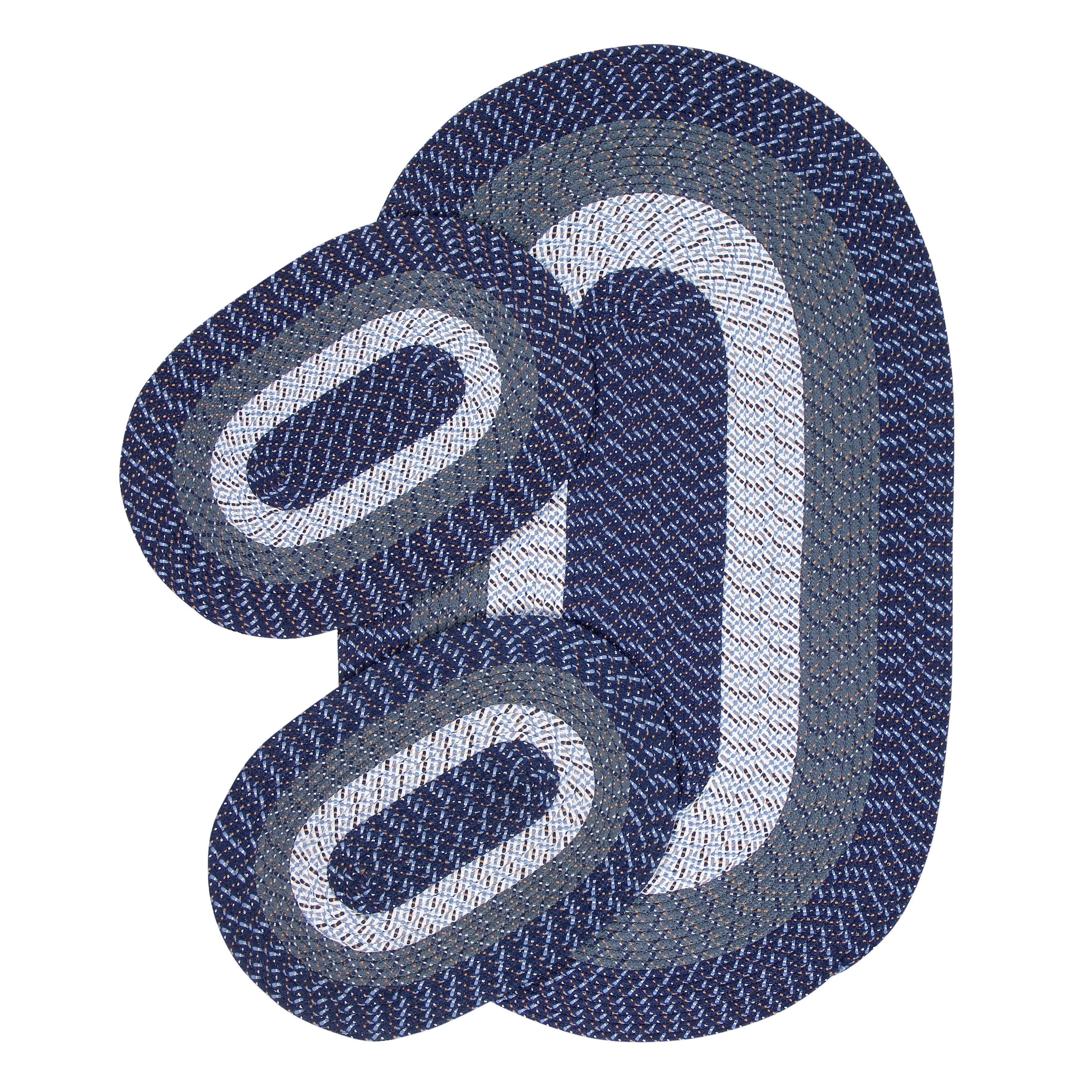 Country Braided Rugs Set Of 3Pc 24X72 20X30 20X30