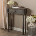 Country Cottage Brown 1 Drawer Console Table By Baxton Studio