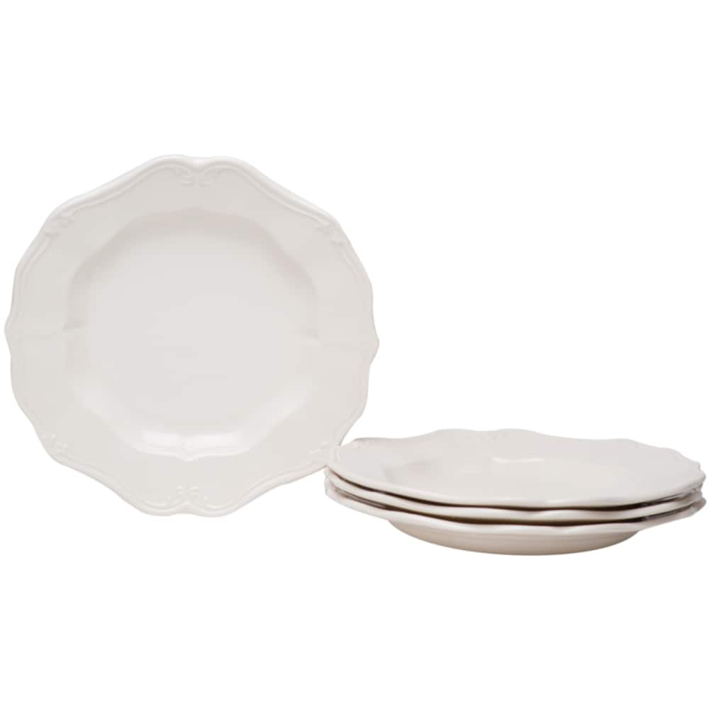 Country Estate White Salad Plate 8.25 Set Of 4