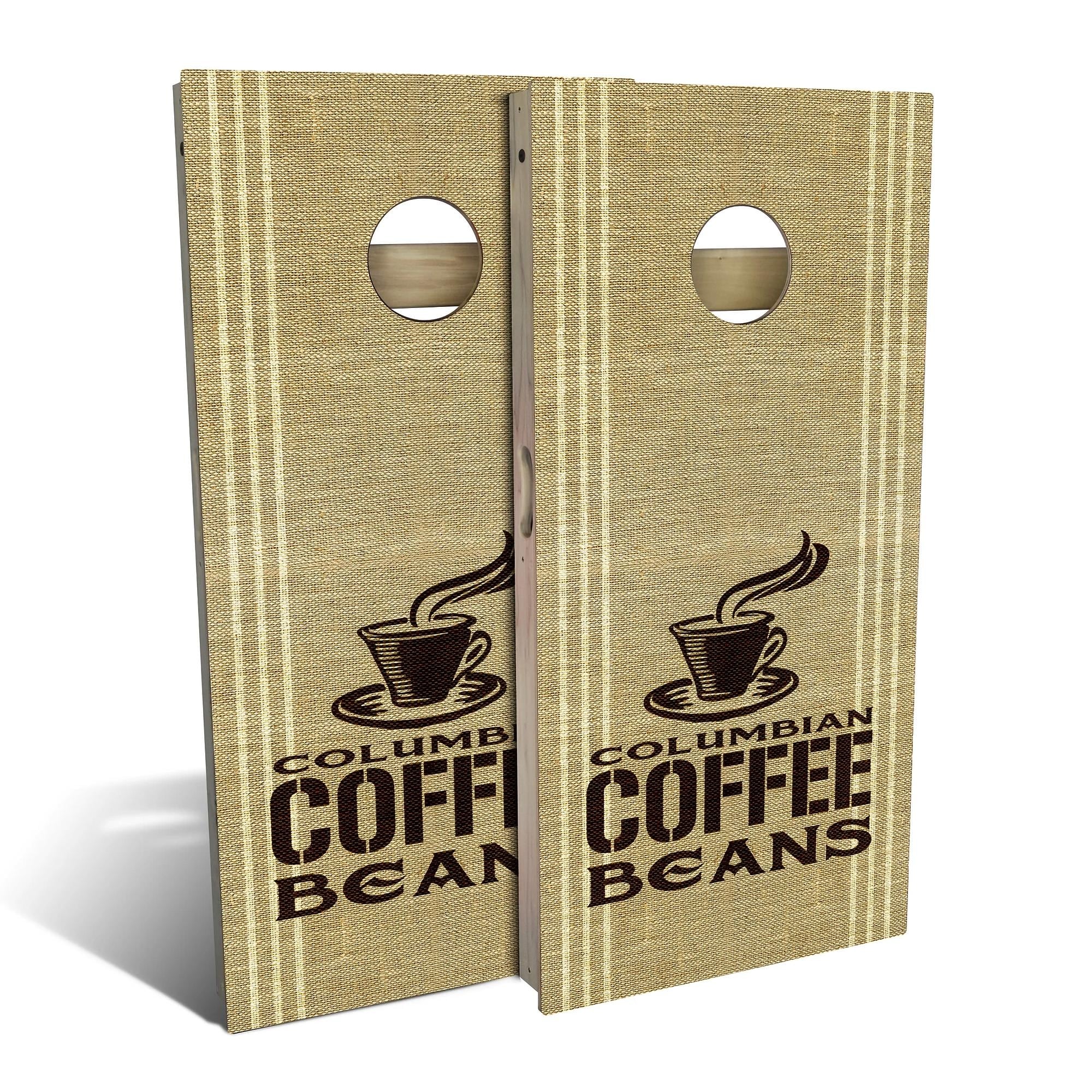 Country Living Coffee Bean Sack Cornhole Set Choose Your Size