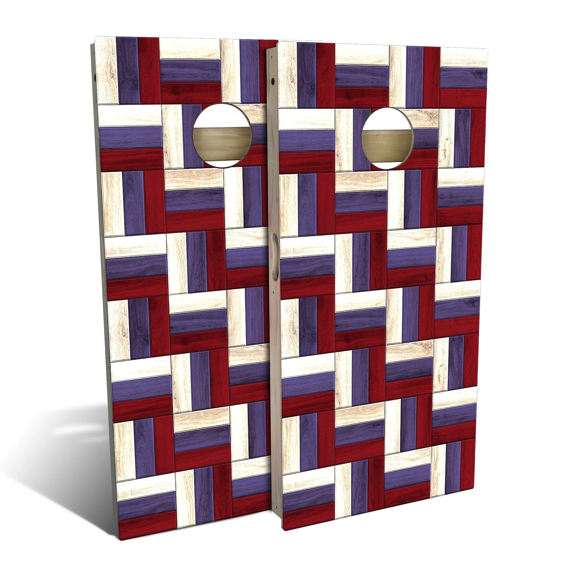 Country Living Patriotic Pattern Cornhole Set Choose Your Size