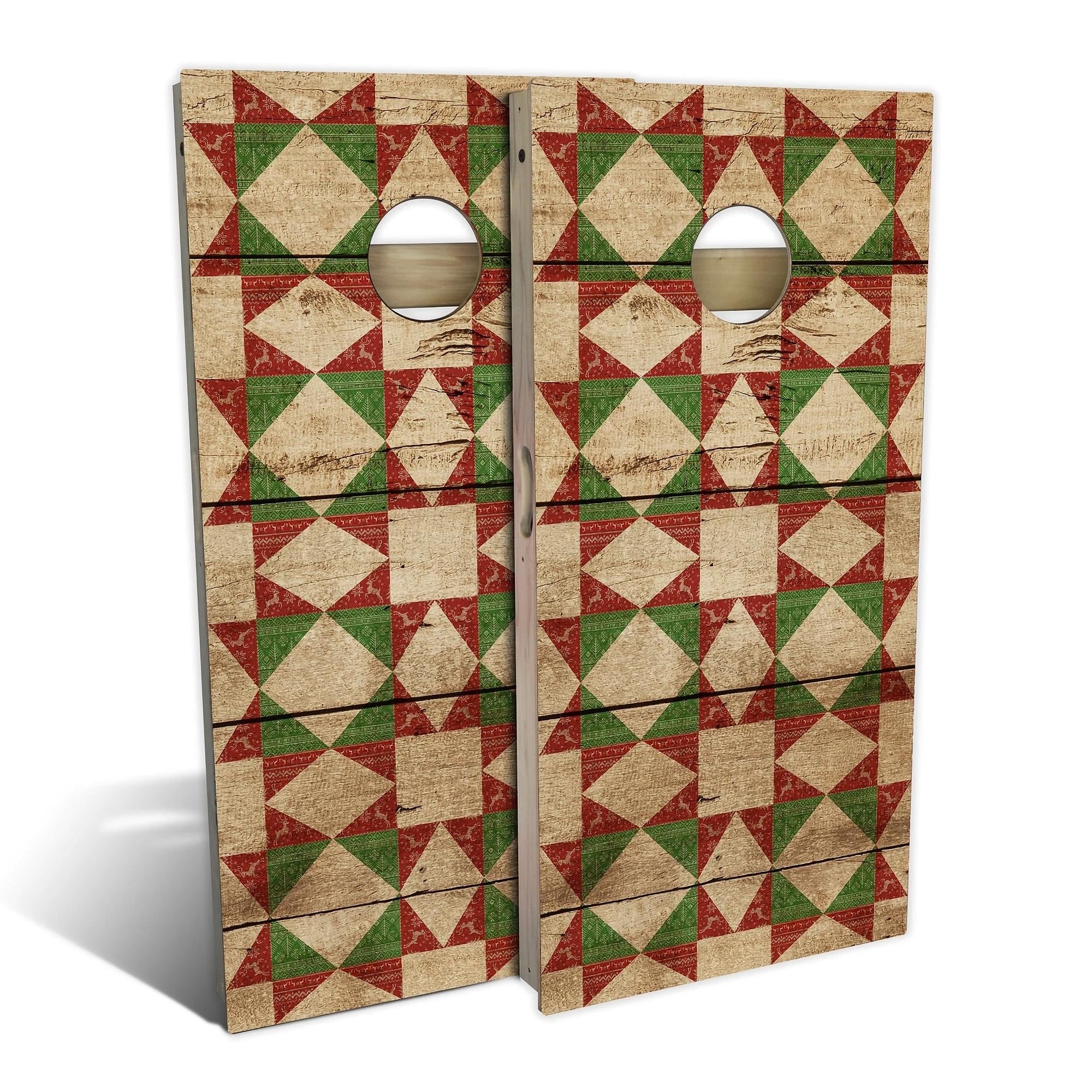 Country Living Red Christmas Cornhole Set Choose Your Size