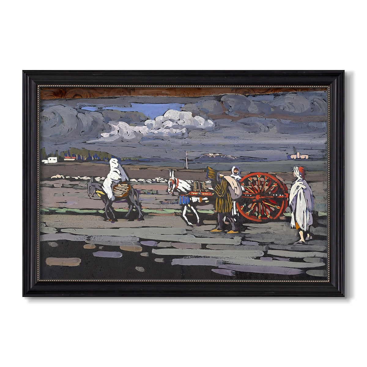 Country Road 1905 Wassily Kandinsky Custom Framed Canvas