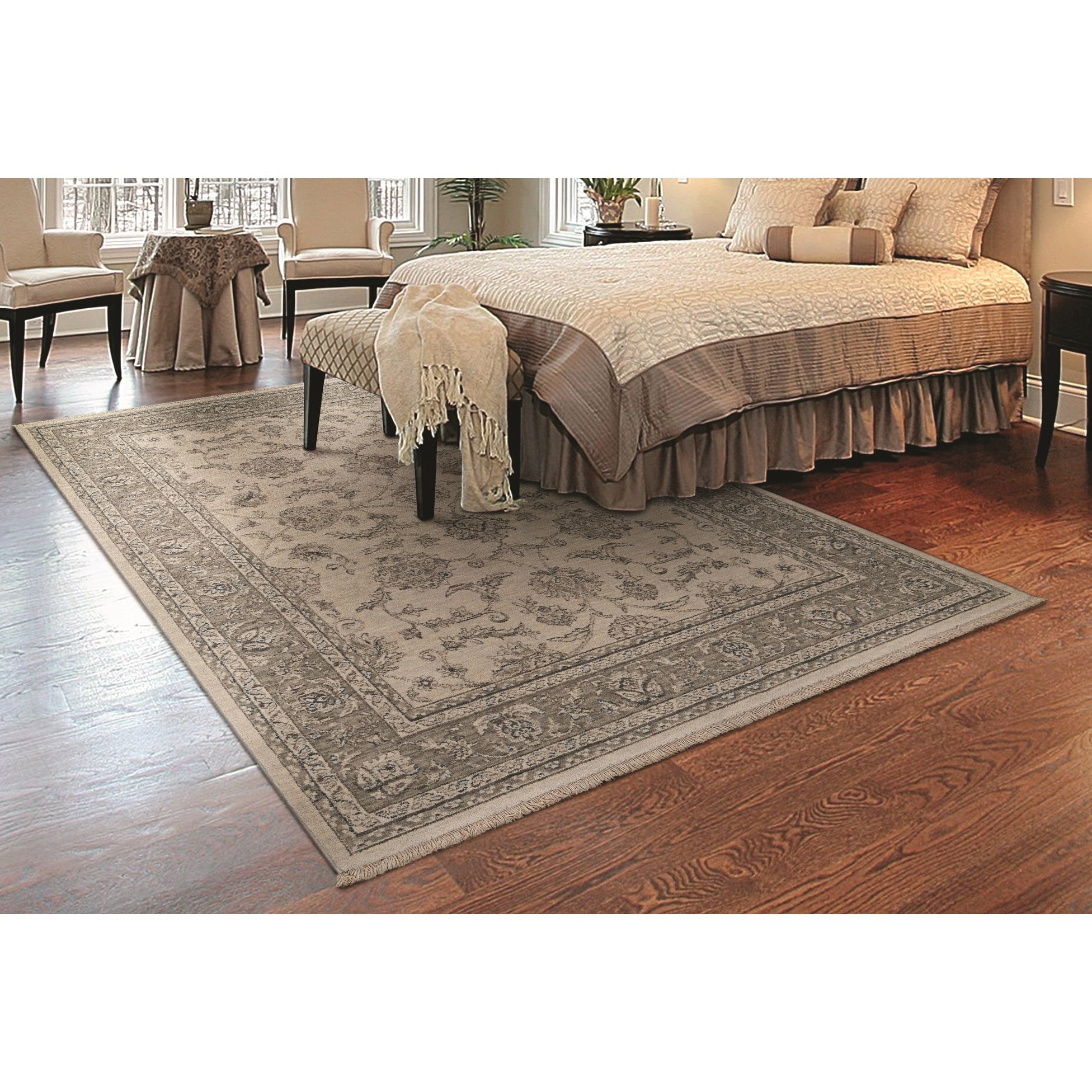 Couristan Elegance Aurelia Ivory Beige Area Rug 56 X 78