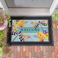 Courtly Check Dragonfly Embossed Door Mat 30 X 18
