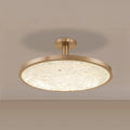 Courtney 24 Inch Champagne Gold 5Cct Led Convertible Pendant With Clear Water Glass