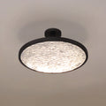 Courtney 24 Inch Textured Black 5Cct Led Convertible Pendant With Clear Water Glass