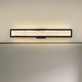 Courtney 32 Inch Textured Black 5Cct Led Vanity Light With Clear Water Glass