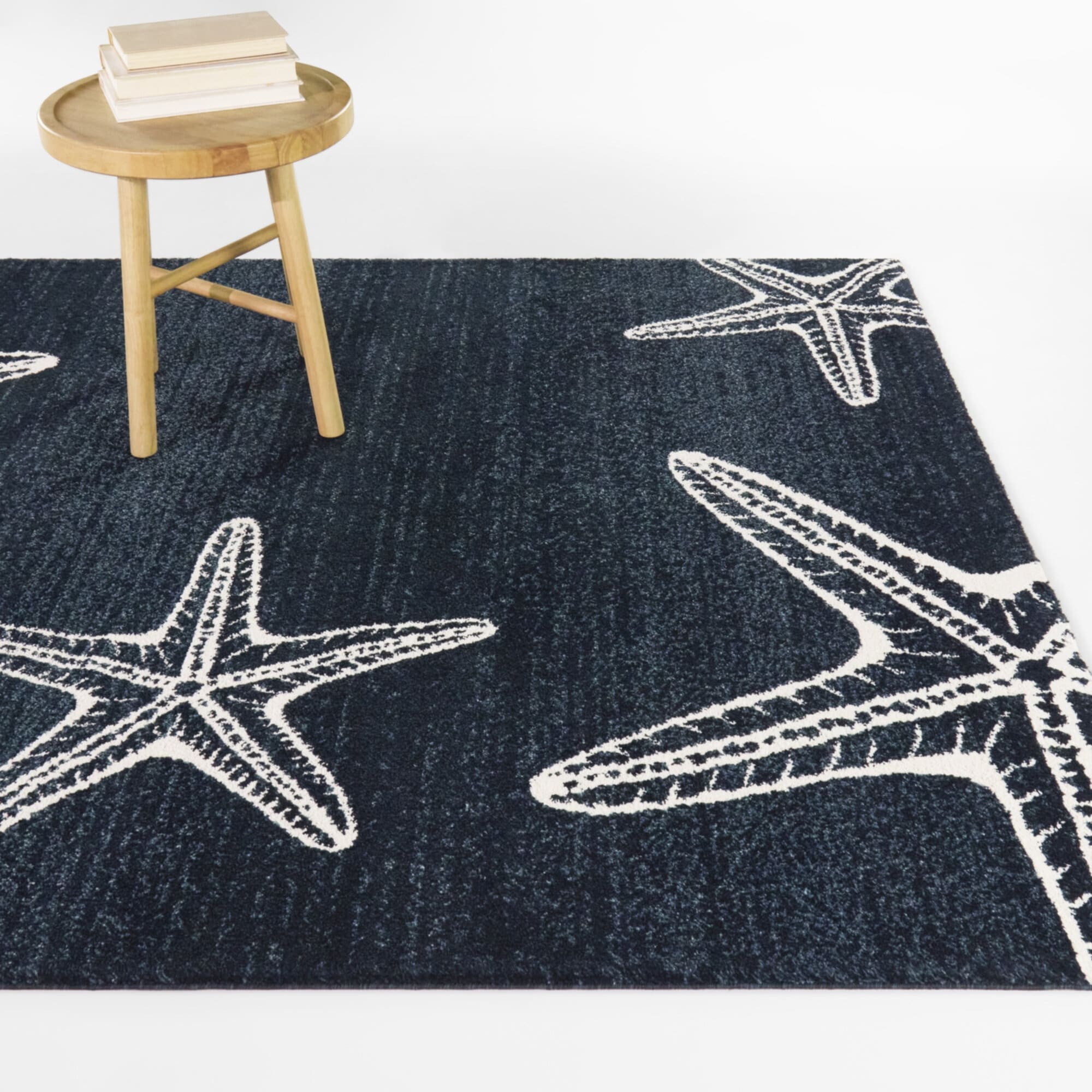 Cove Coastal Starfish Area Rug 53 X 7