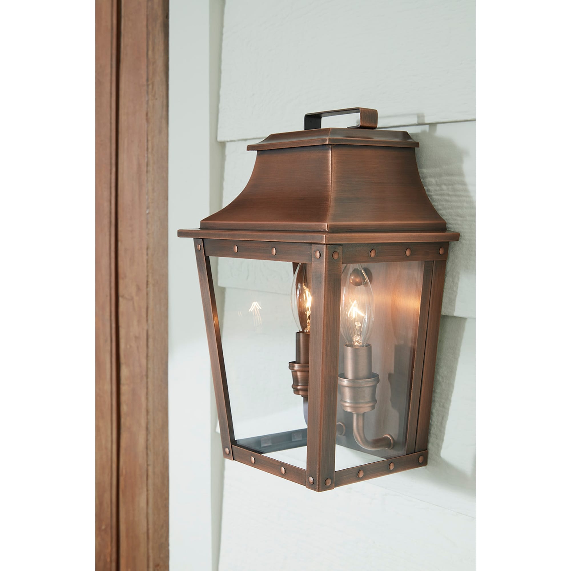 Acclaim Lighting Coventry 2 Light Outdoor Copper Patina Light Fixture