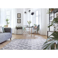 Siecle Grey Cream Ogee Pattern Rug