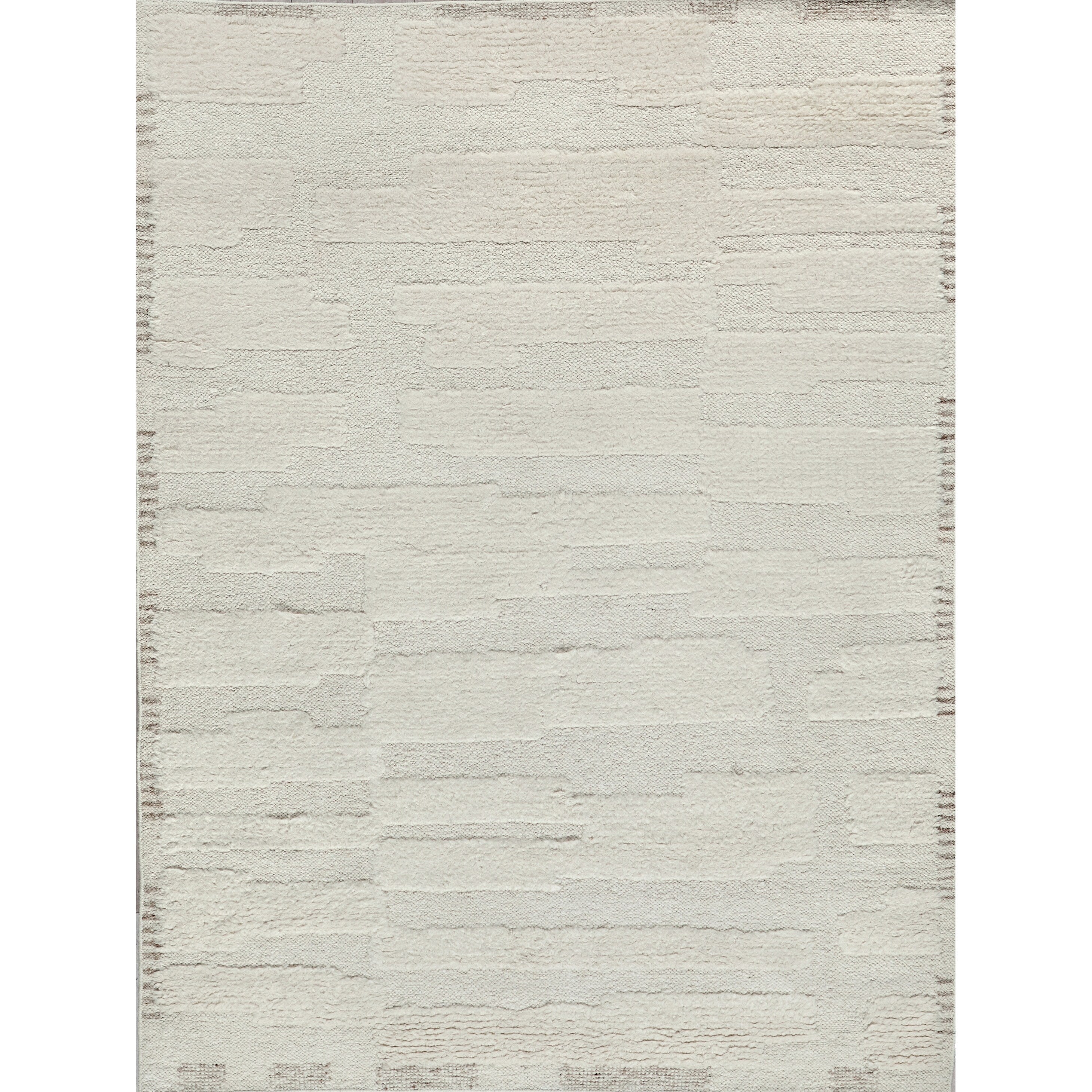 Cozi Handloomed New Zealand Wool Ivory Beige Area Rug