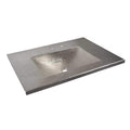 Cozumel Vanity Top With Integral Bathroom Sink In Brushed Nickel