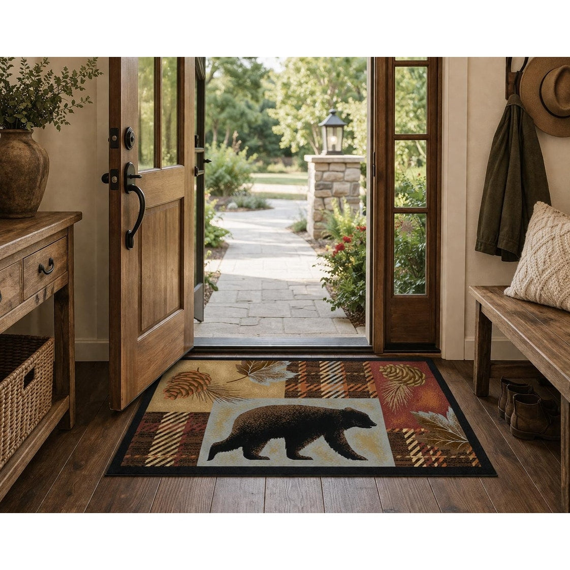 Cozy Cabin Highland Forest Accent Rug