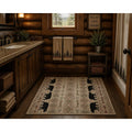 Cozy Cabin Rustic Quilt Accent Rug 30 X46