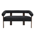 Cozy Curved Boucle Loveseat Space Saving Stylish Supportive