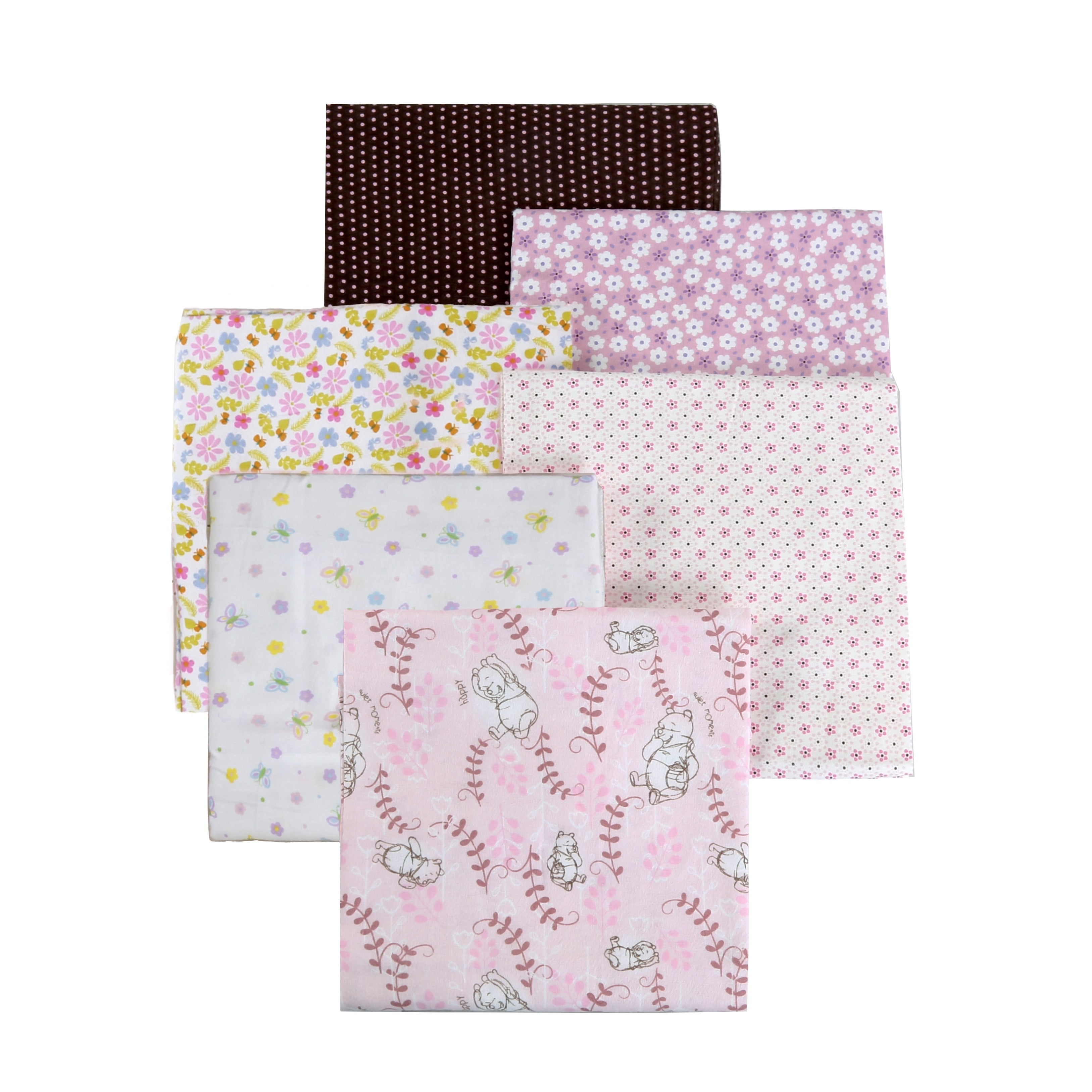 Cozy Line 6 Pack Unisex Baby Cotton Flannel Receiving Blankets N A
