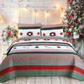 Cozy Line Christmas Rustic 3 Piece Quilt Bedding Set