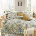 Cozy Line Florabella Floral 3 Piece Reversible Cotton Quilt Set