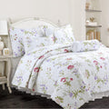 Cozy Line Lucie Floral 3 Piece Quilt Set