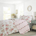 Cozy Line Patricia Floral Reversible Cotton Quilt Set