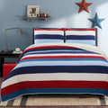 Cozy Line Ressler Stripe Reversible Cotton Quilt Set