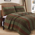Cozy Line Rhett Brown Reversible Quilt Set