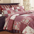 Cozy Line Thalia Real Patchwork 3 Piece Reversible Cotton Quilt Set