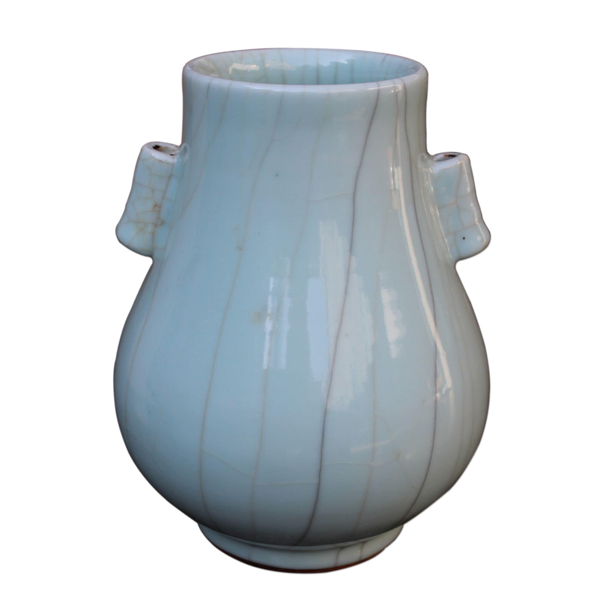 Crackle Double Ear Table Vase