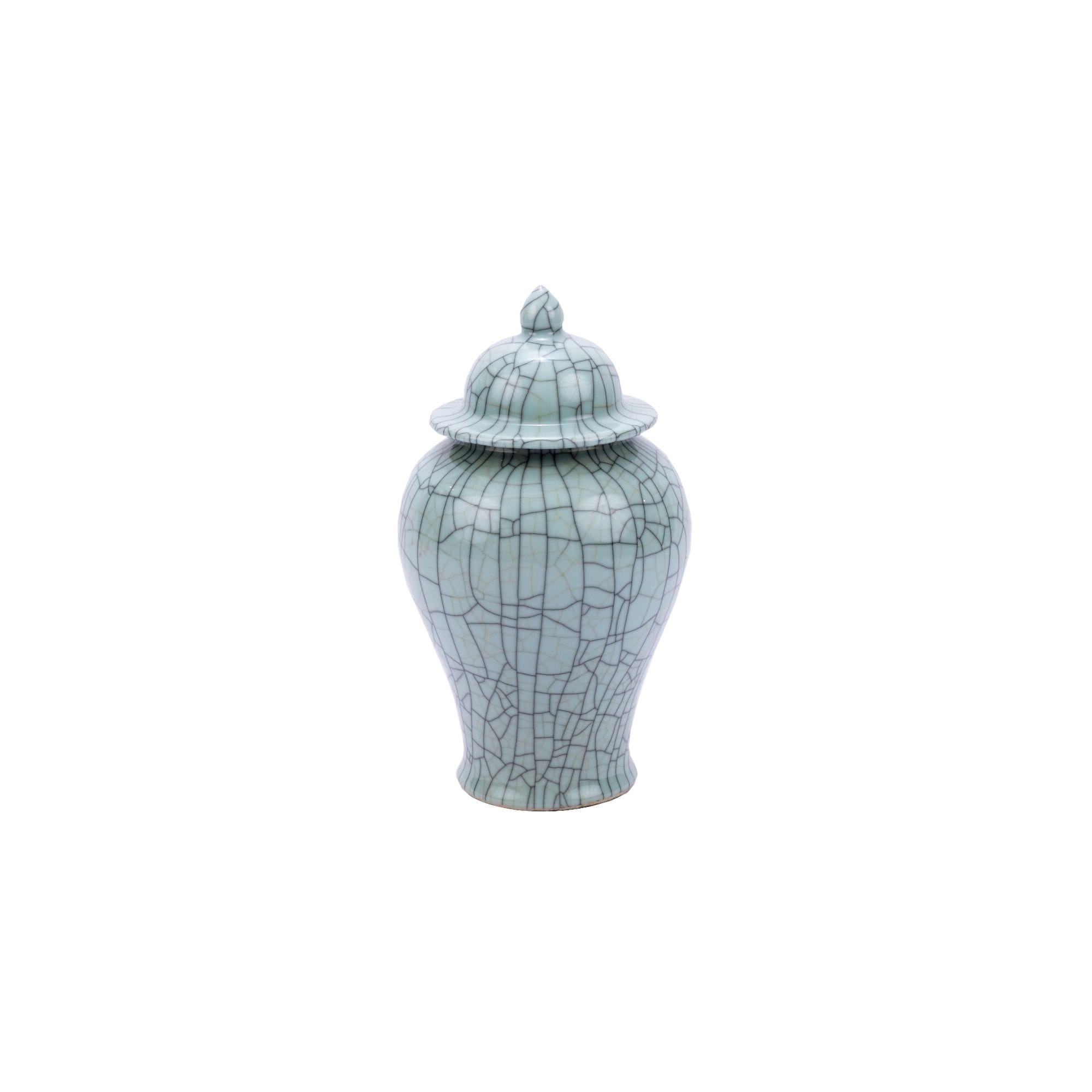 Crackle Medium Temple Decorative Jar