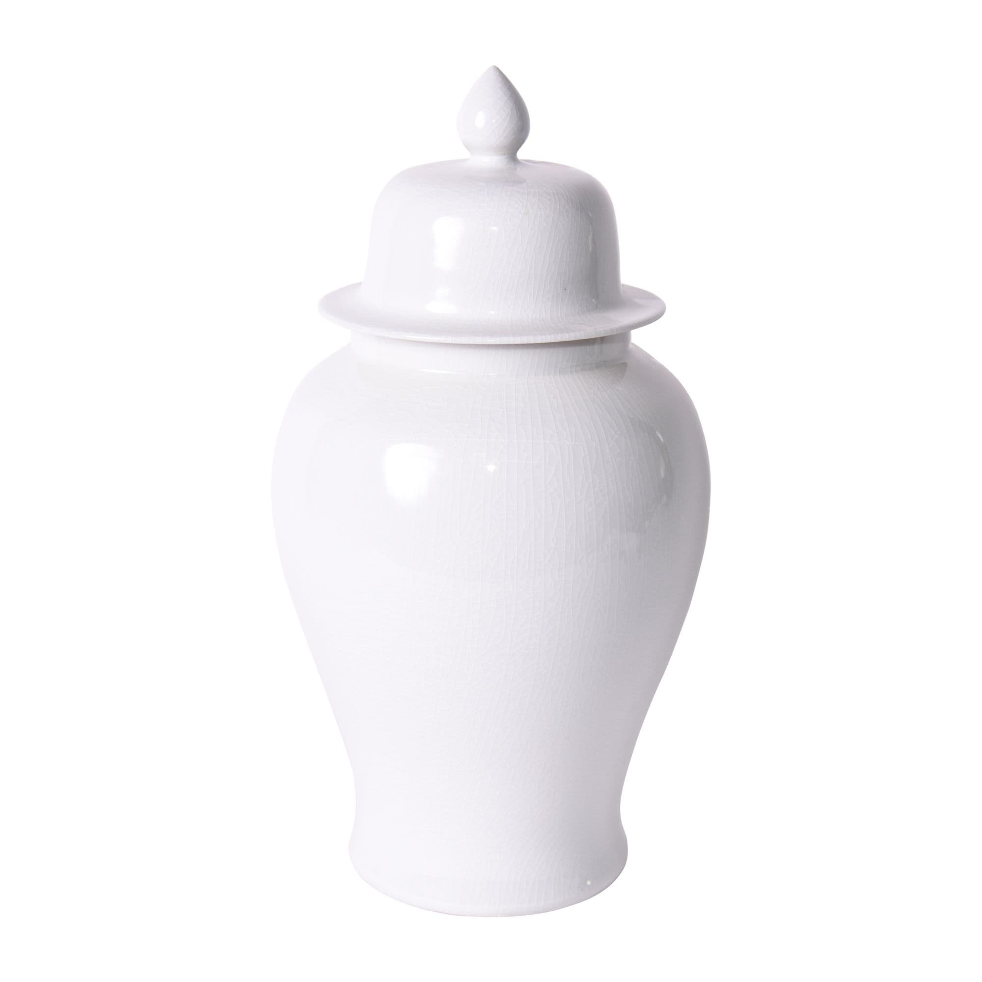 Crackle Temple Decorative Jar